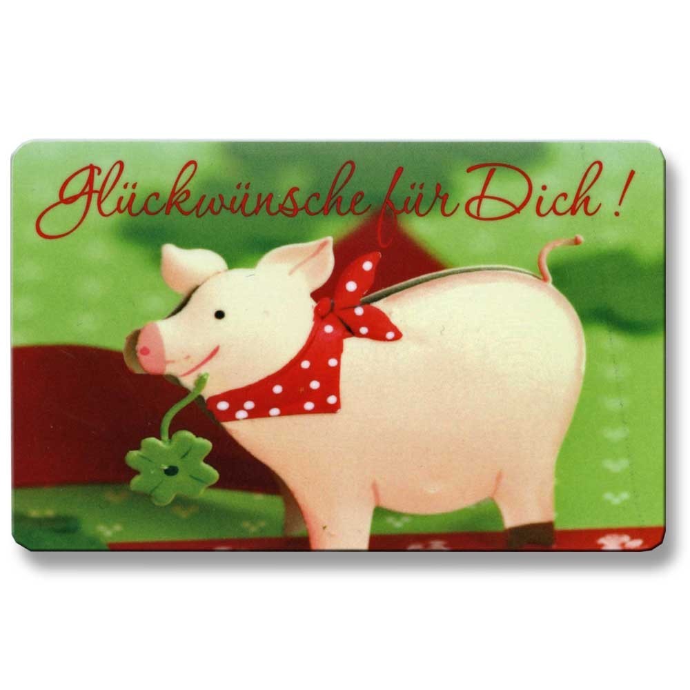 EC Karte Glückskarte Glückwünsche für Dich! Glücksschwein eBay