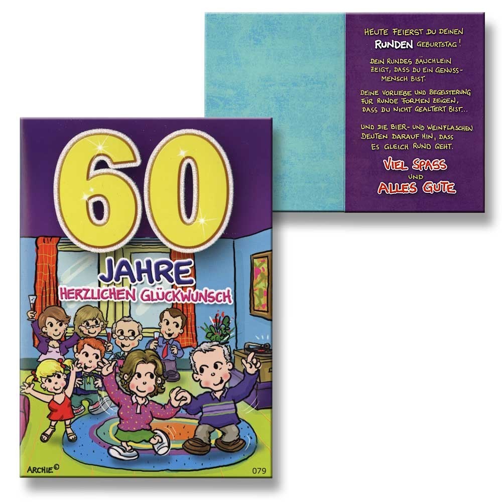 Spruche Geburtstagskarten 60 Geburtstag