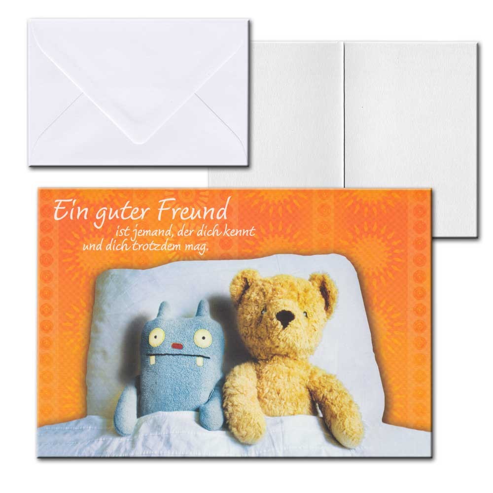 Cartolini Aufklappkarte Karte Sprüche Zitate Briefumschlag Ein guter