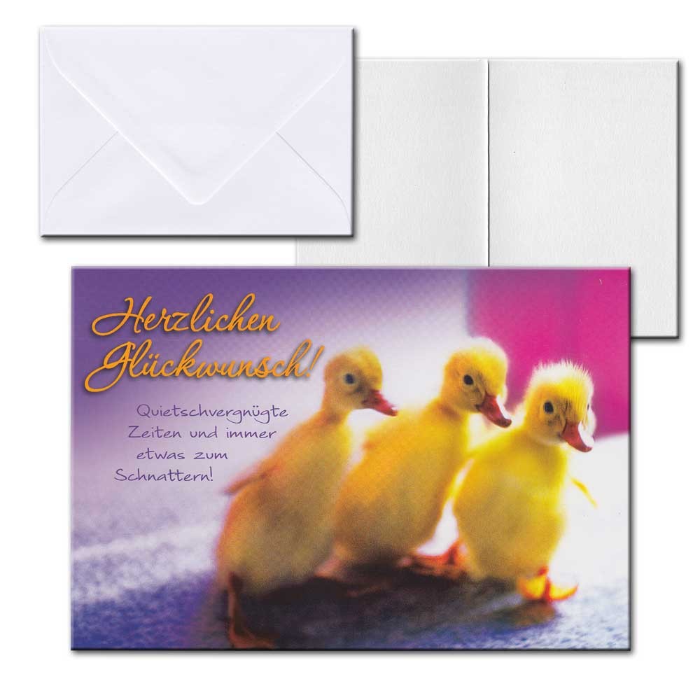 Cartolini Aufklappkarte Karte Sprüche Zitate Briefumschlag Geburtstag