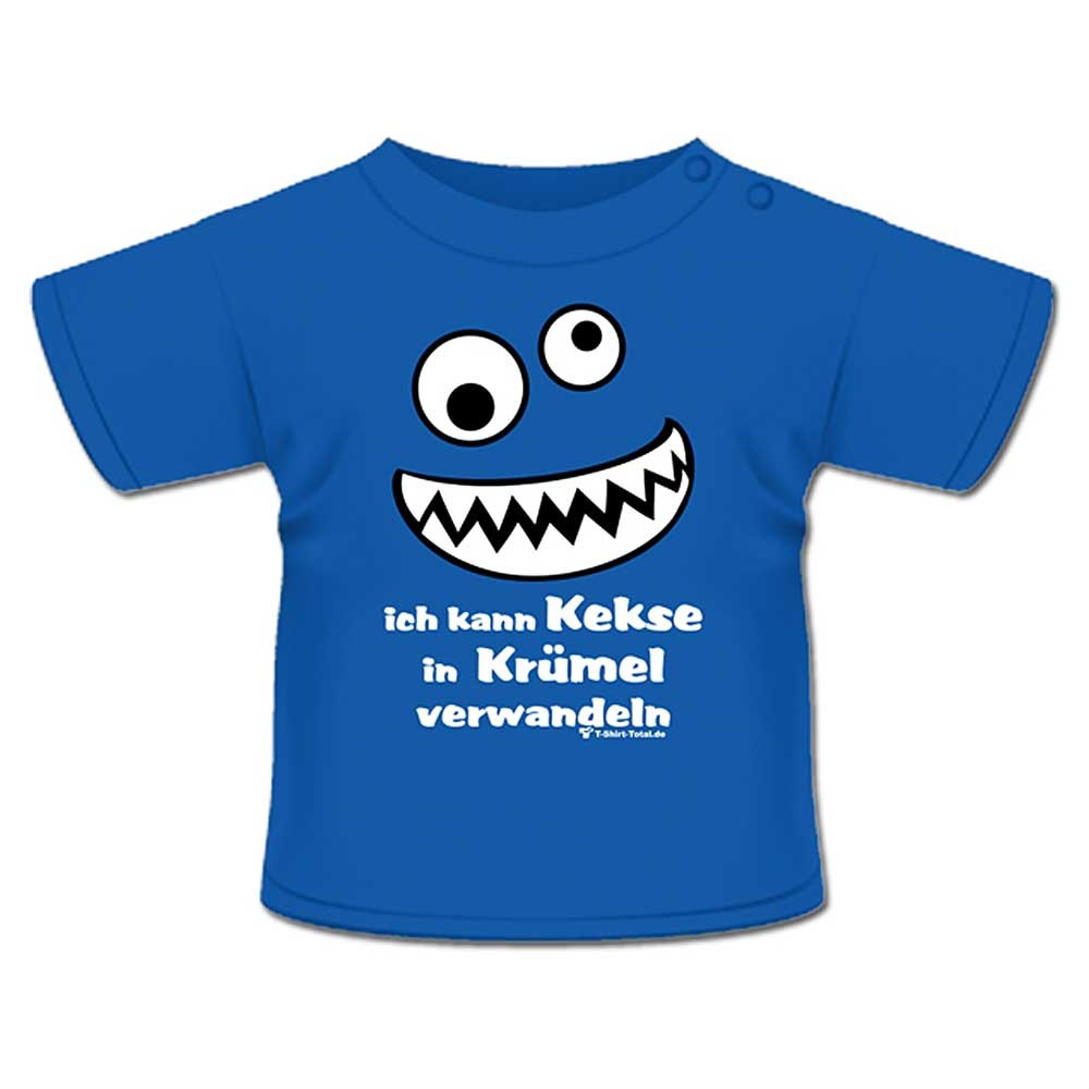 Anna & Philip Baby Kind Fun Spruch TShirt Royal blau Keks Krümel