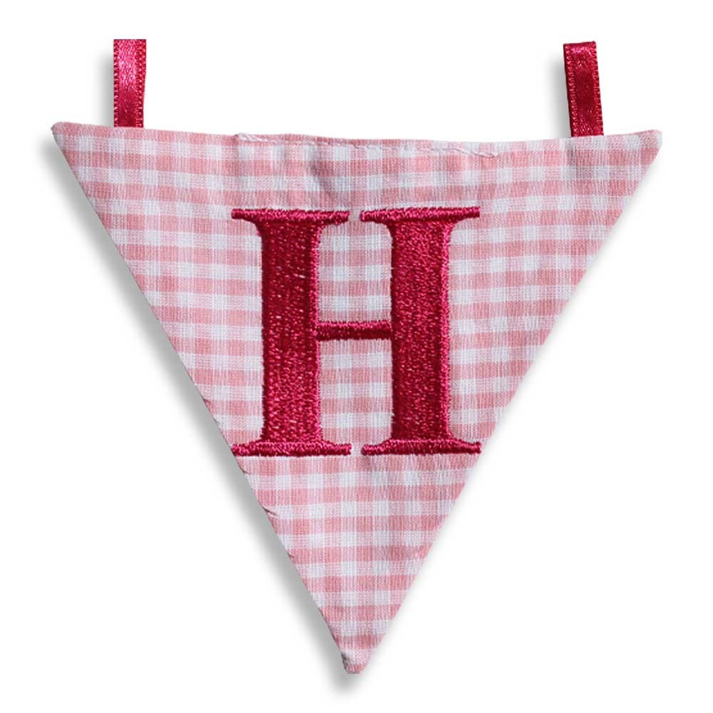 Hansekind Wimpel Wimpelkette mit Namen Buchstabe rosa Geschenk Taufe | eBay